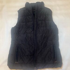 Banana Republic Black Fleece-Lined Vest